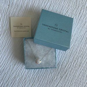 Touchstone Crystal by Swarovski Crystal Aurore Boreale Pavé Ball Necklace